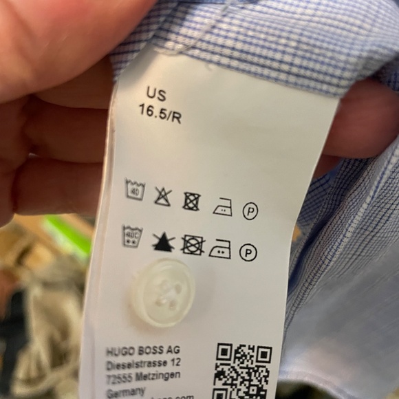 PrICe DROP! Hugo Boss Long Sleeve Men's Shirt- Neck 16.5 - Picture 9 of 9